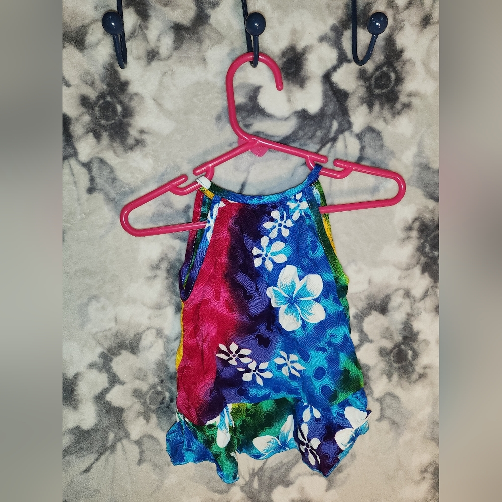 6M fits like 0-3M Hawaiian Islander Dress Newborn Infant Baby Clothes $10